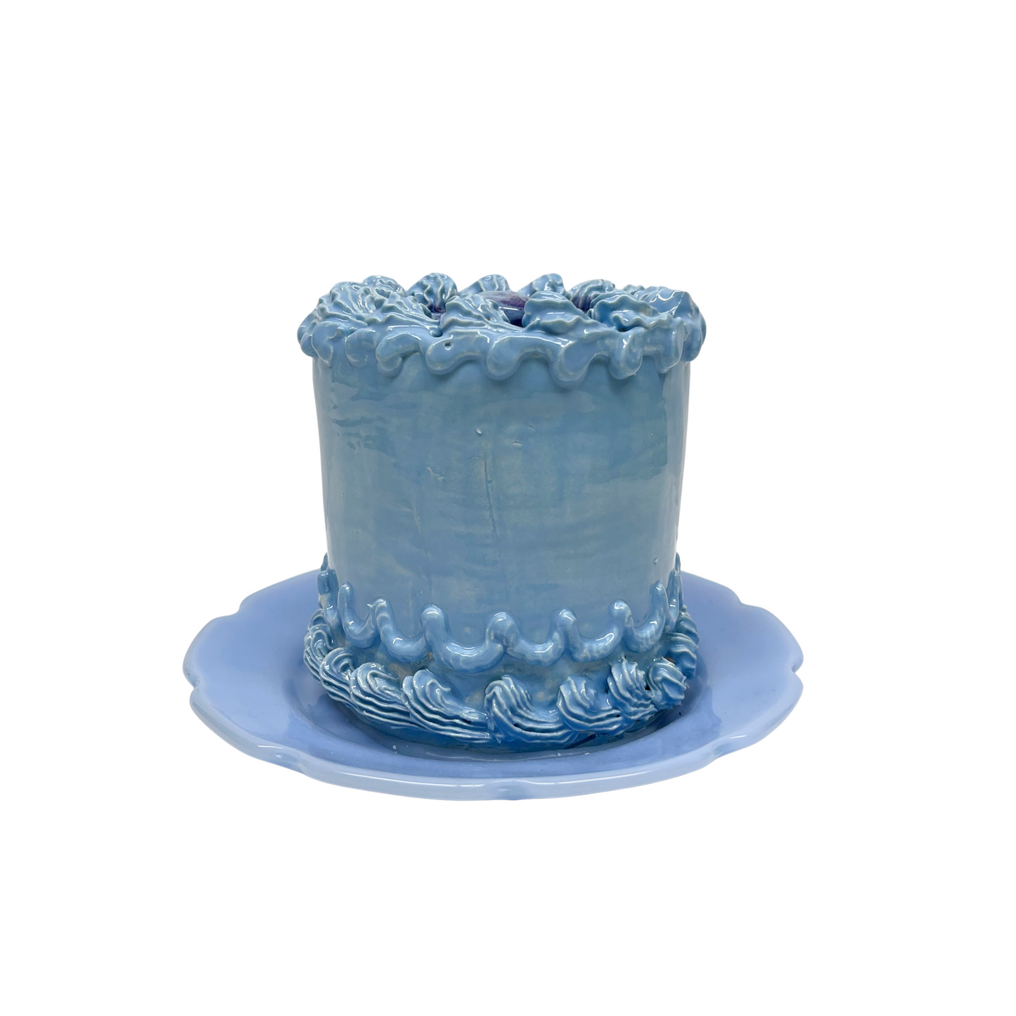 Plated Blue Petite Cake 13