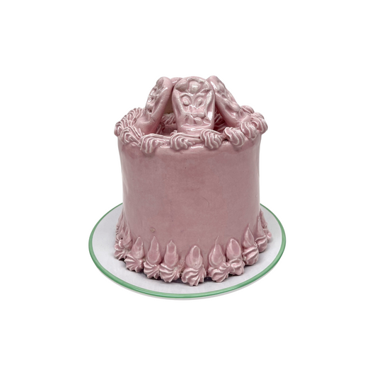 Plated Pink Petite Cake 2