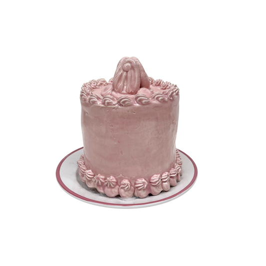 Plated Pink Petite Cake 3