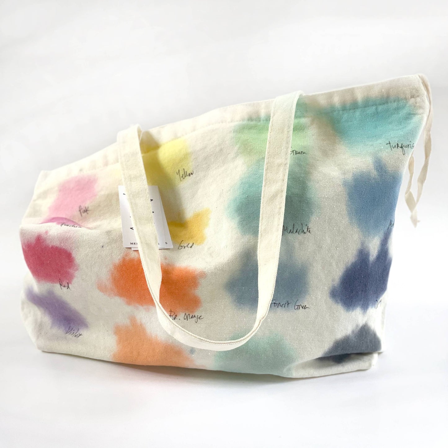 Color Study Hand-Painted Zip Tote