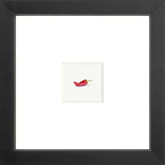 Chili Pepper Miniature Watercolor Print