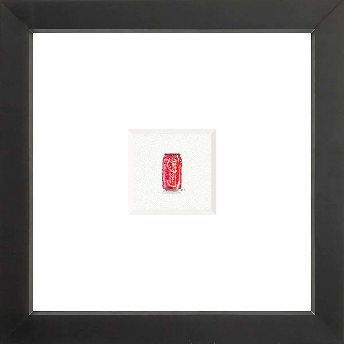 Coke Can Miniature Watercolor Print