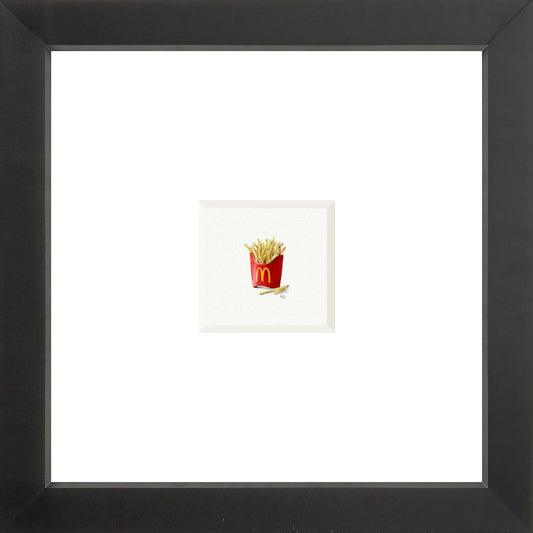 McDonald's French Fries Miniature Watercolor Print