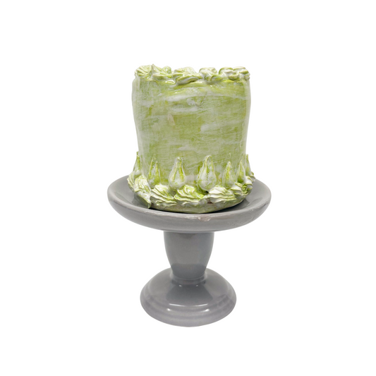 Lime Swirl Petite Cake On Pedestal 13