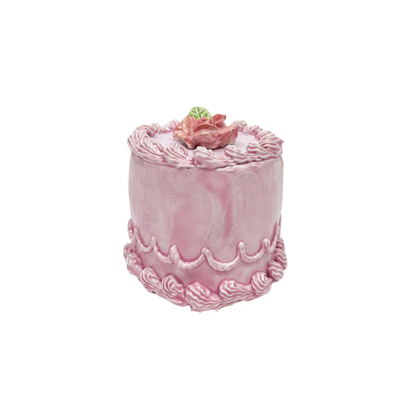 Pink Petite Cake With Rosebud 54