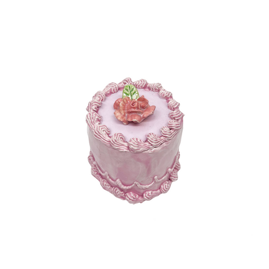 Pink Petite Cake With Rosebud 54