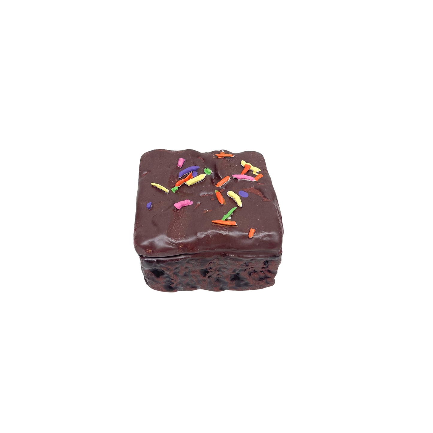 Big Rainbow Sprinkle Square Brownie