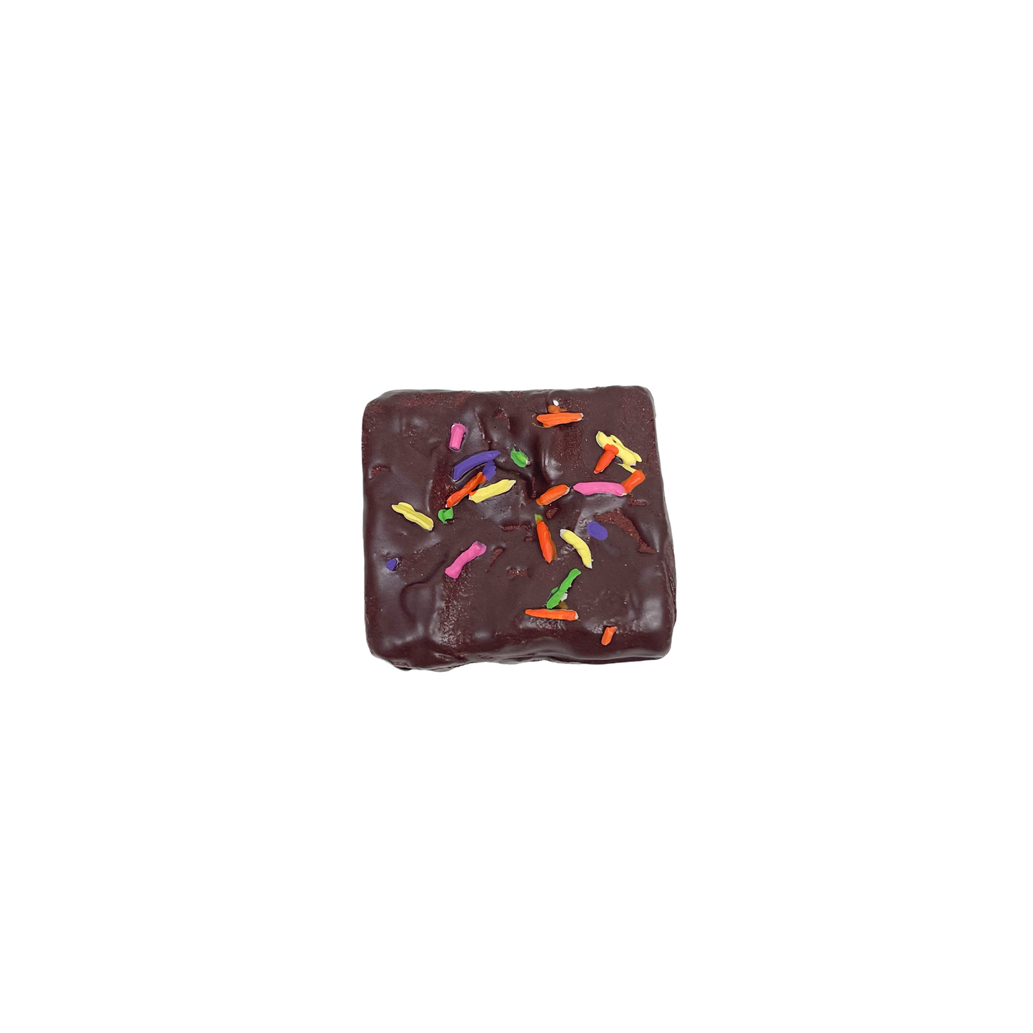 Big Rainbow Sprinkle Square Brownie