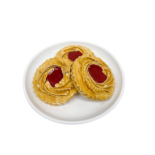 Italian Butter Cookies With Jam Plate