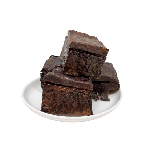 Four Plated Plain Brownies 6