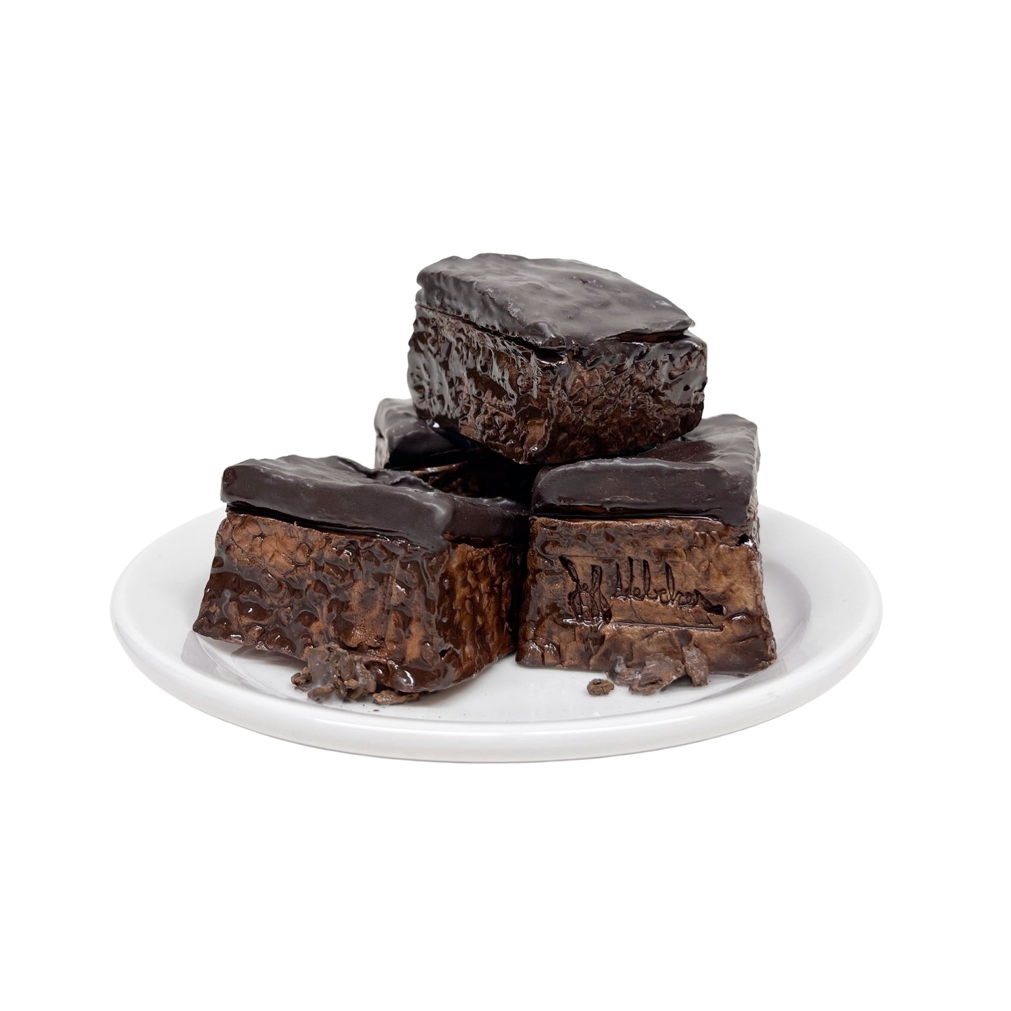 Four Plated Brownies 7