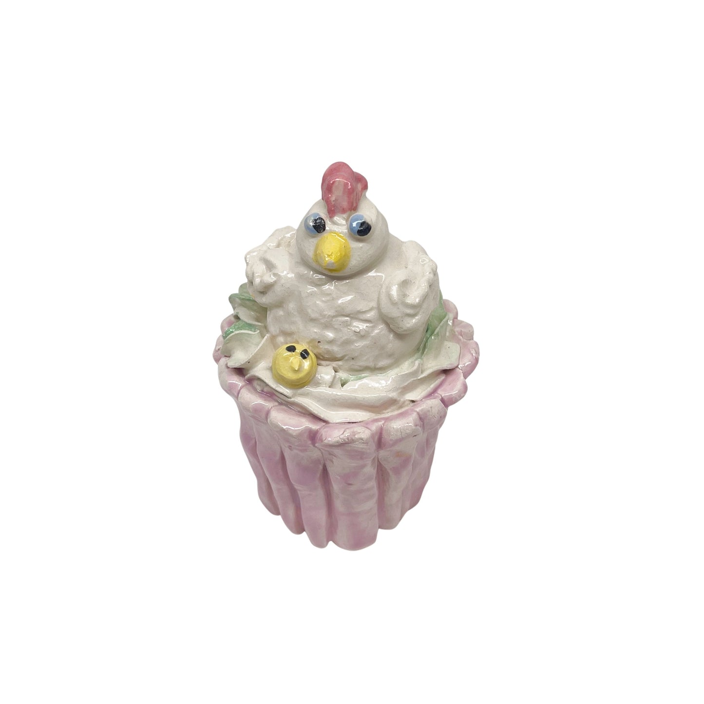 Cluckin’ Good Pink Hen Cupcake