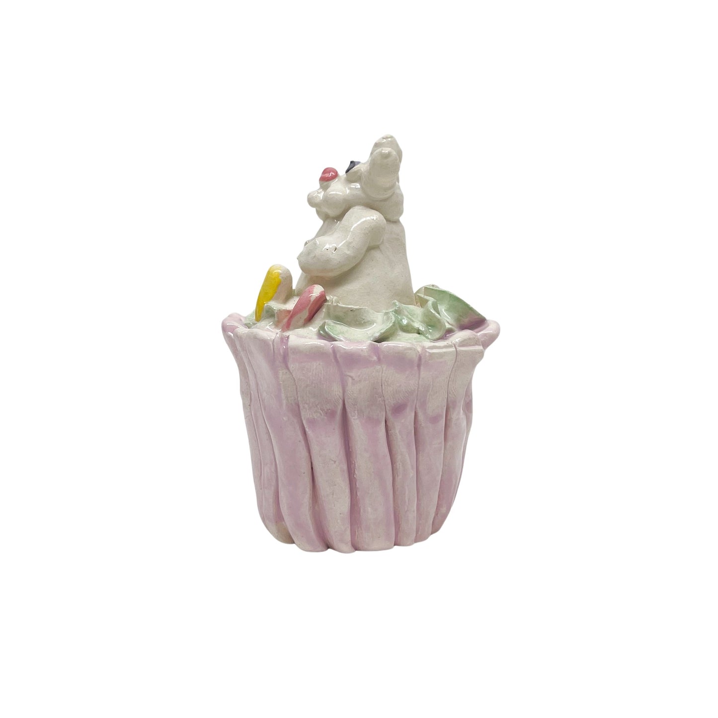 Bun-Believable Pink Bunny Cupcake