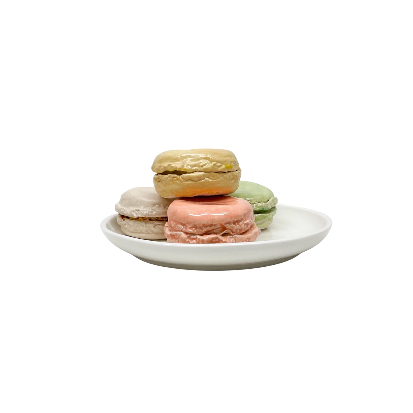 Four Plated Macarons 33