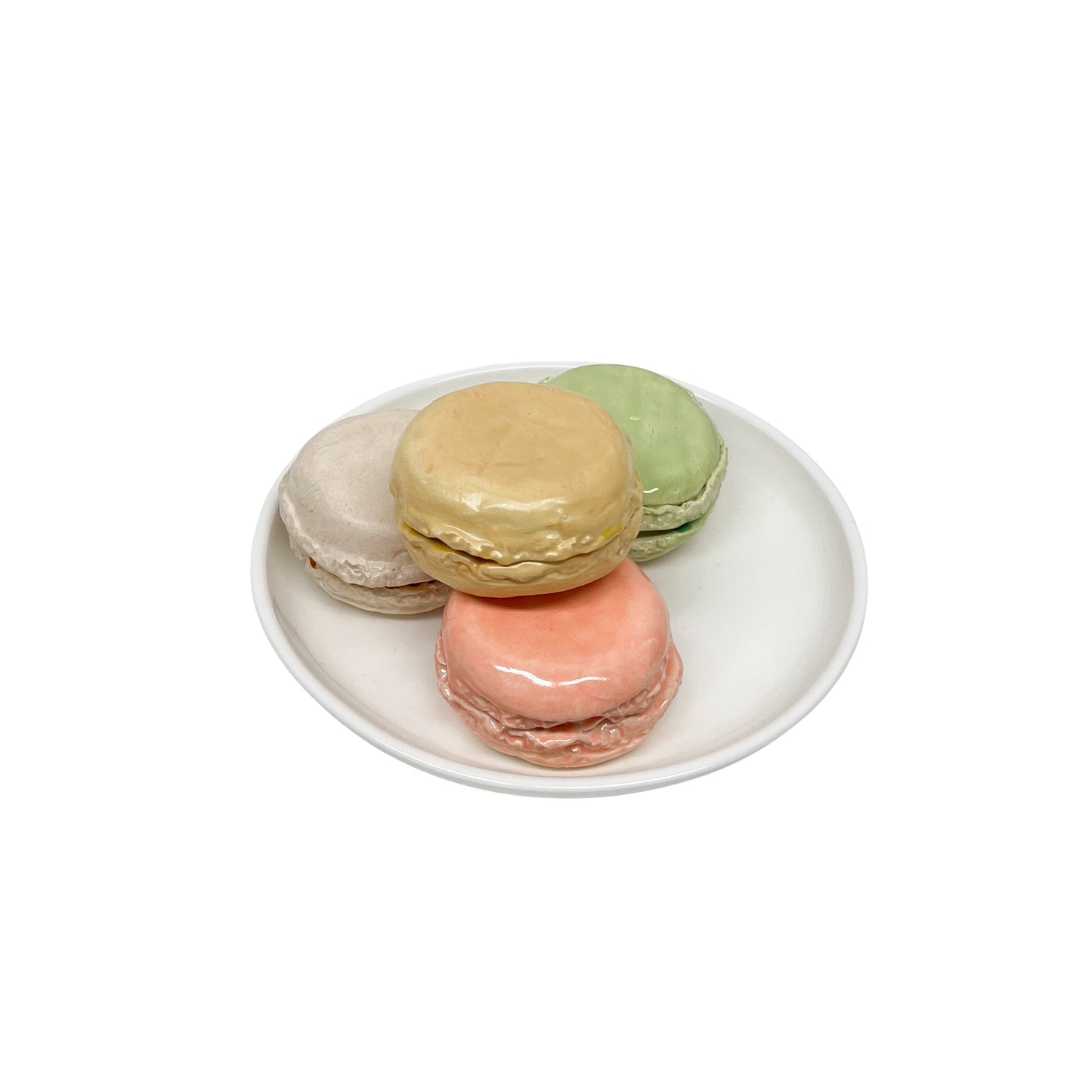 Four Plated Macarons 33