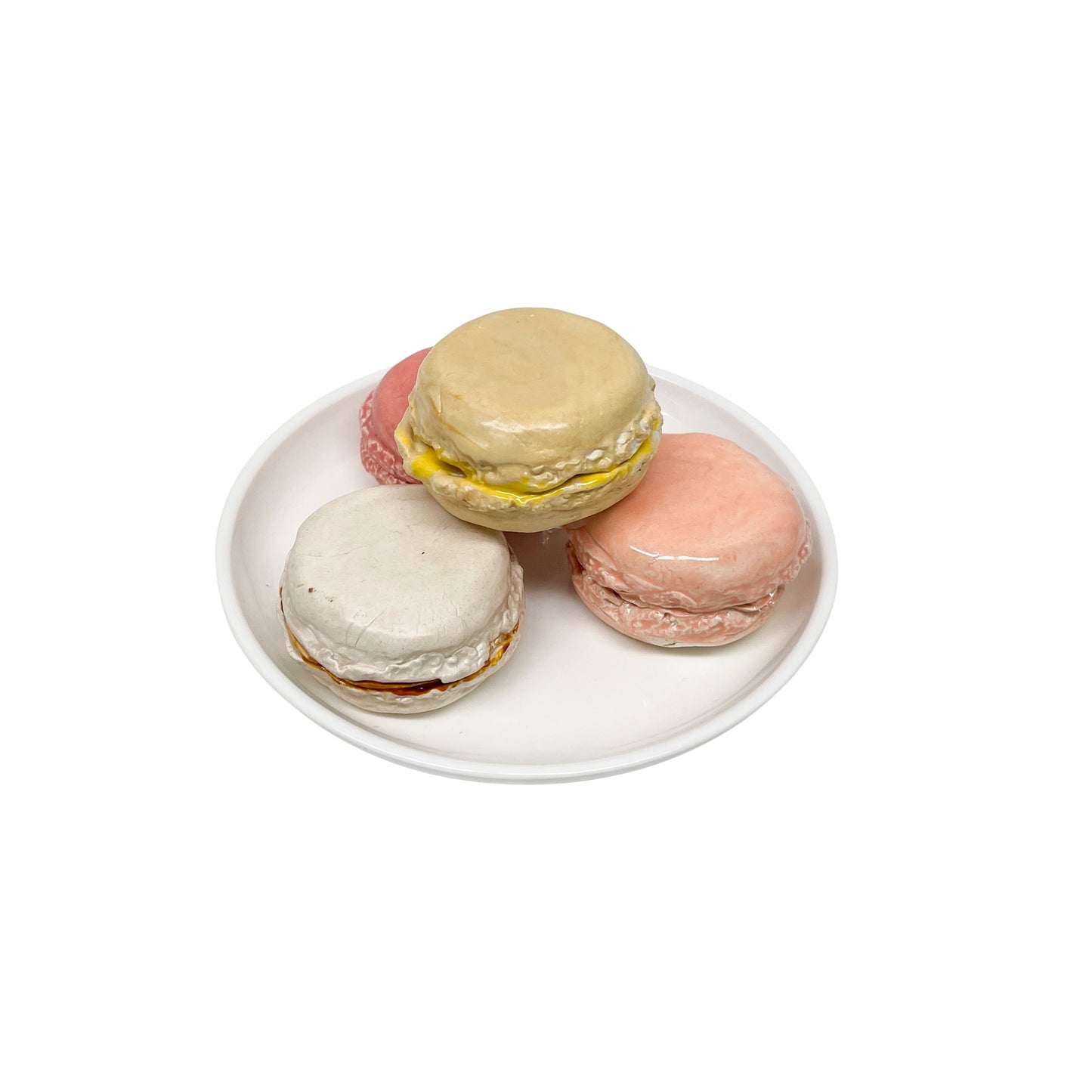 Four Plated Macarons 35