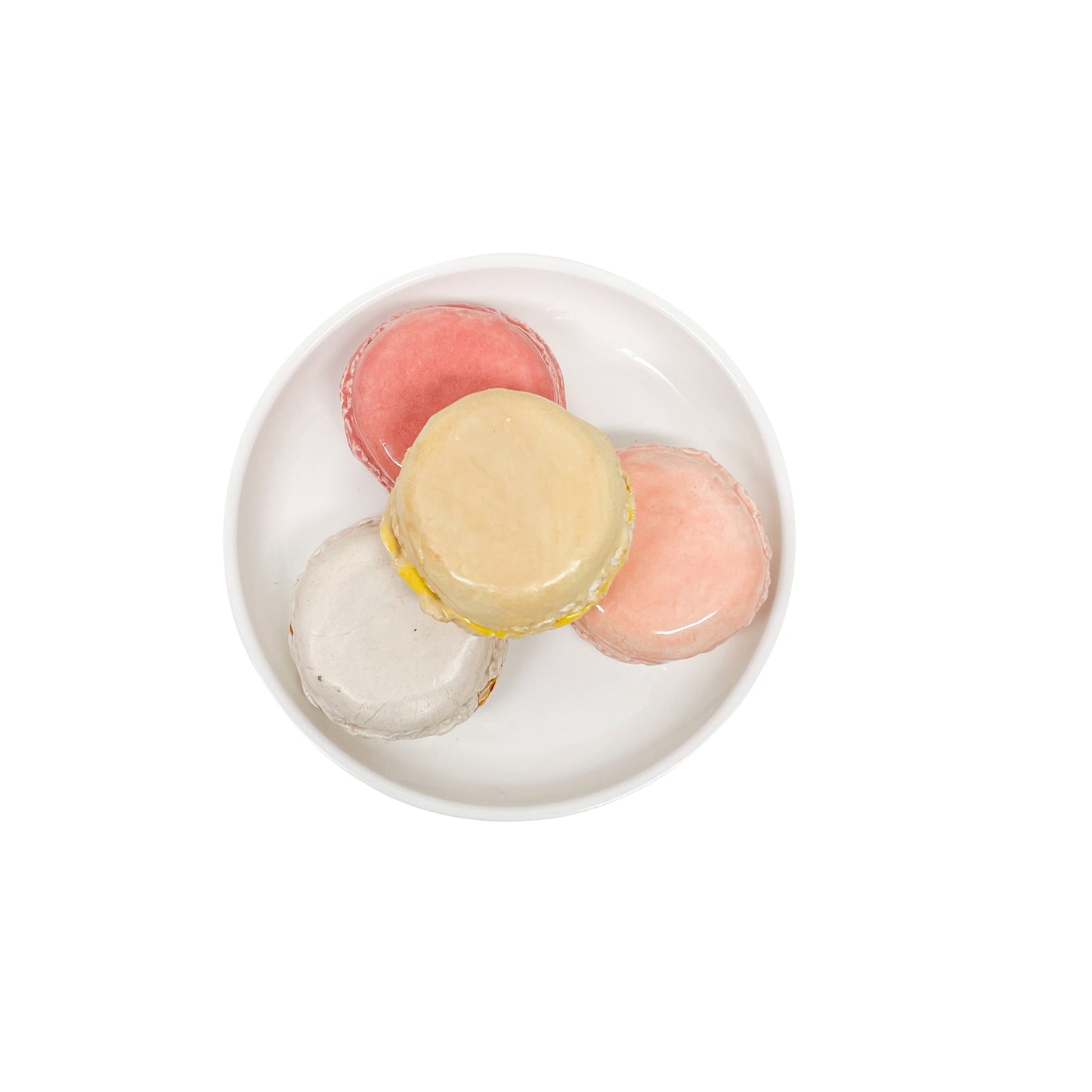 Four Plated Macarons 35