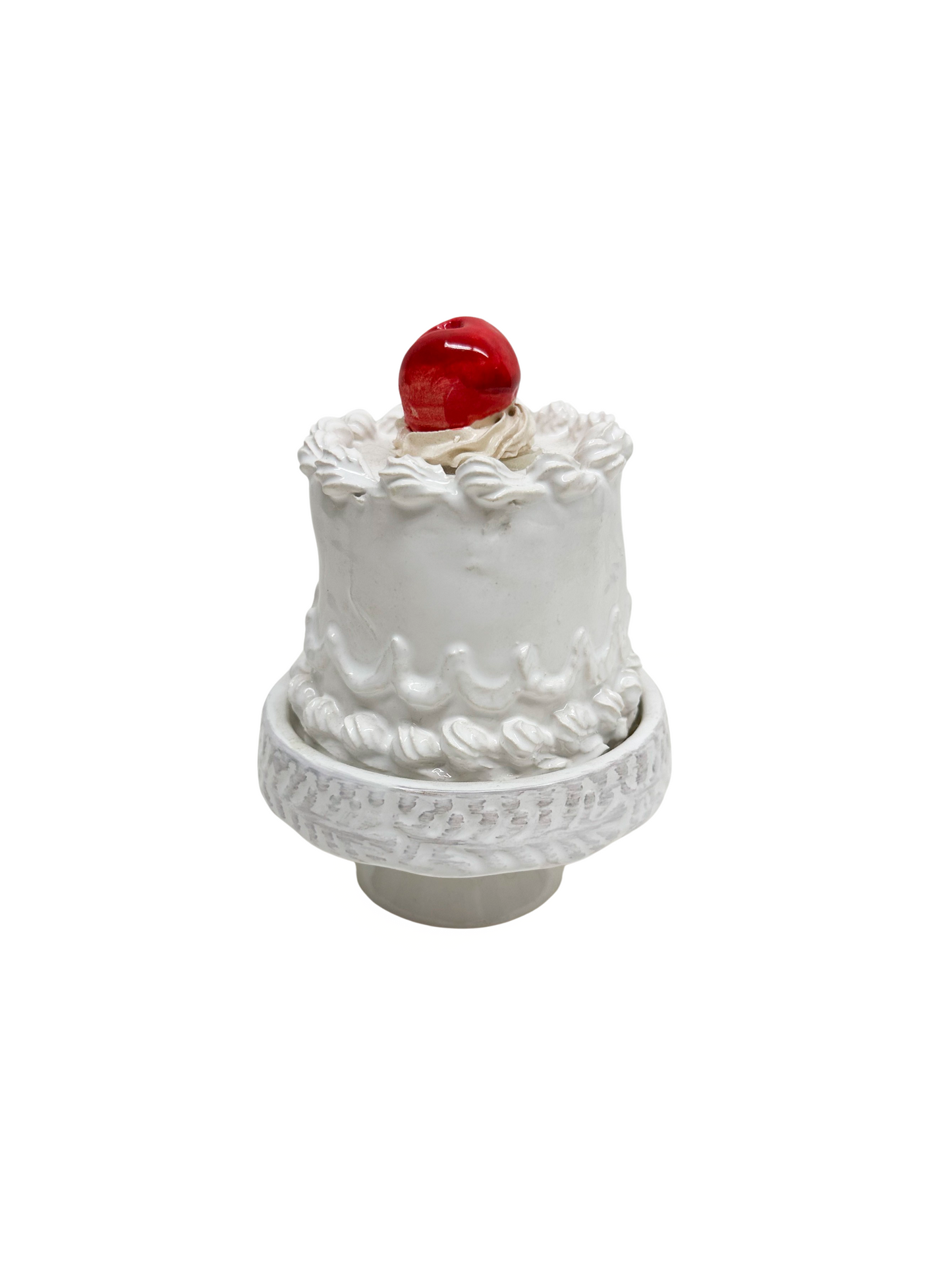 Cherry Topped Cake On Pedestal 14