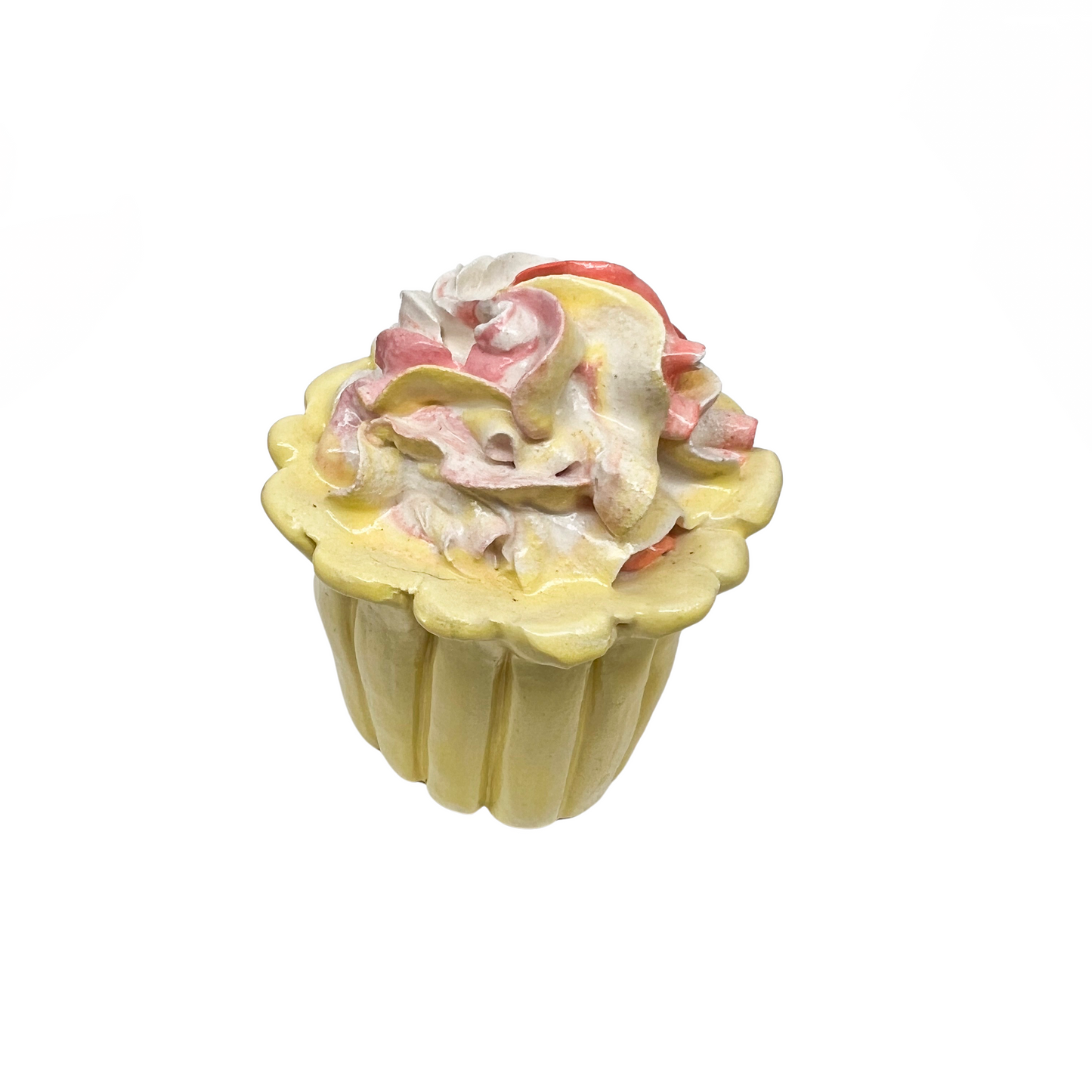 Yellow Swirl Cupcake