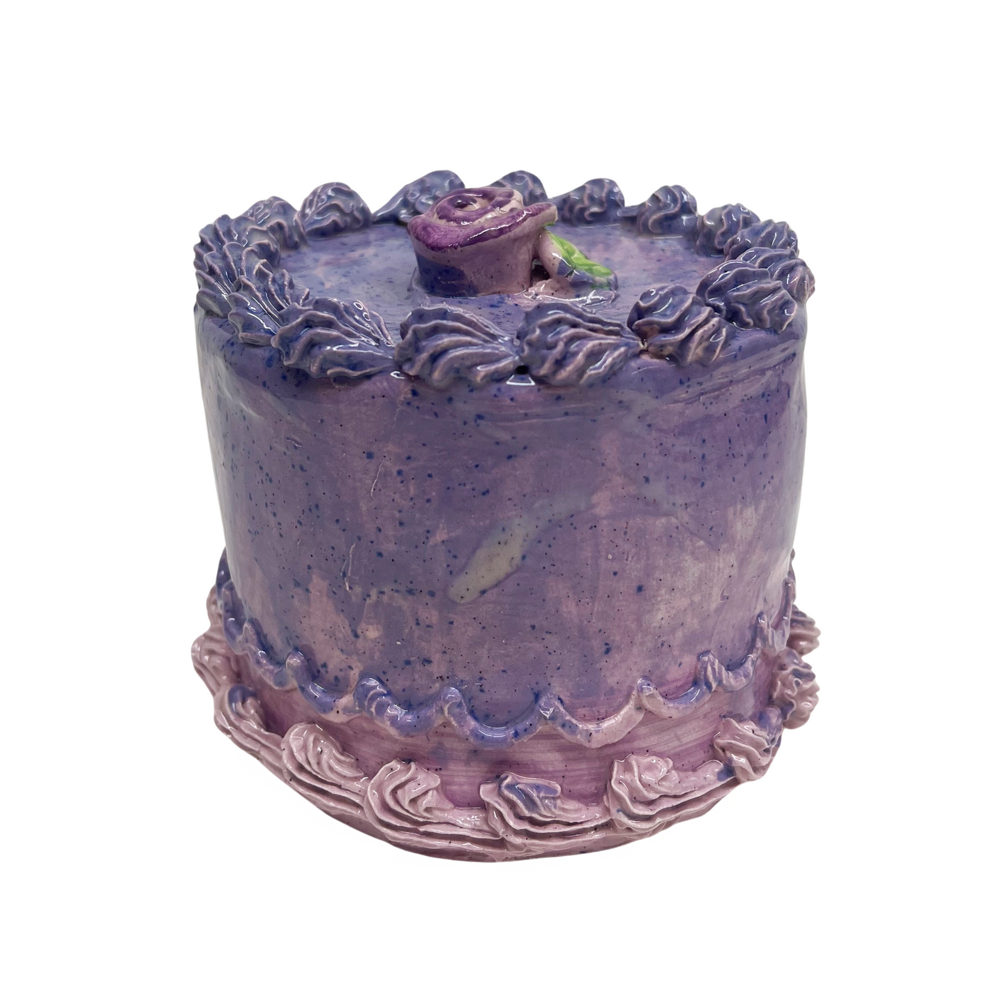 Purple Cake With Flower 19