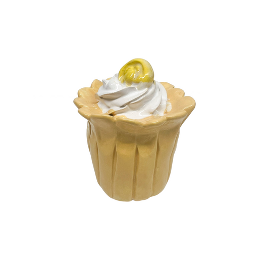 Yellow Cupcake With Yellow Medallion