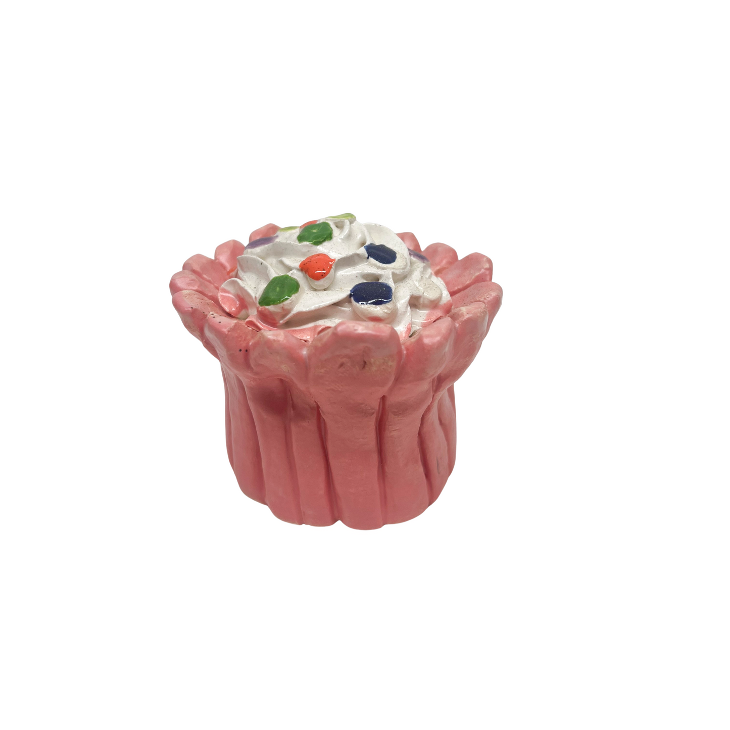 Pink Cupcake With Confetti