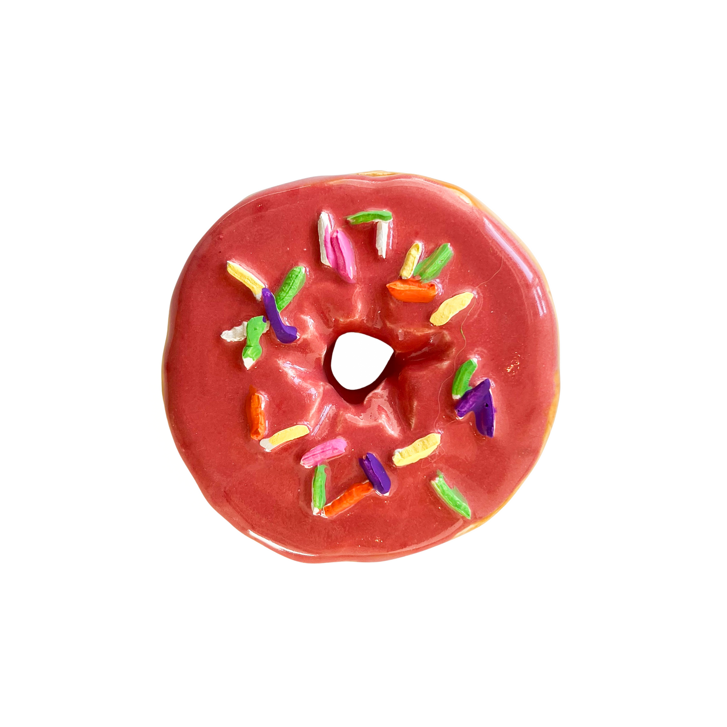 Cherry Multi Sprinkle Donut