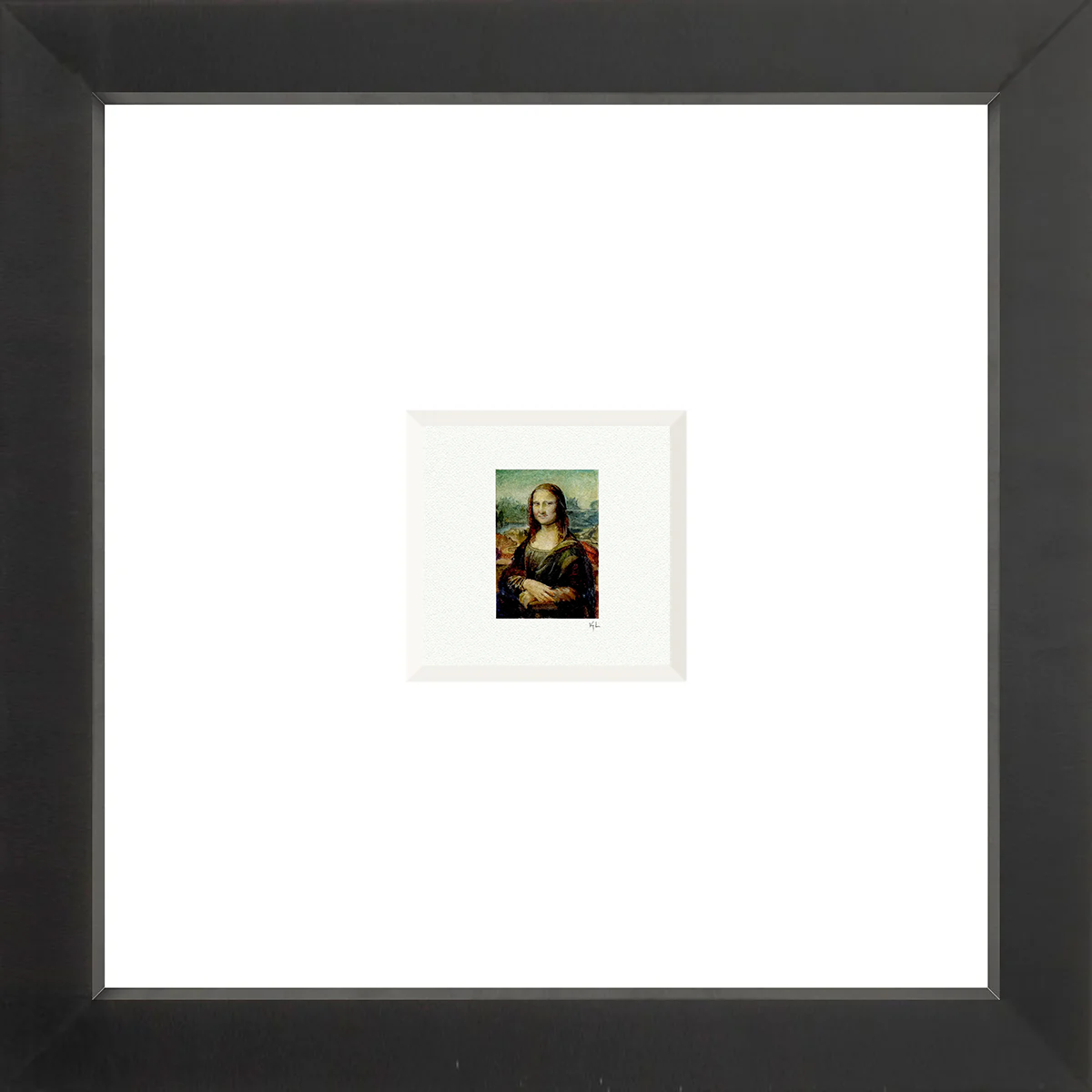 Mona Lisa Miniature Watercolor Print