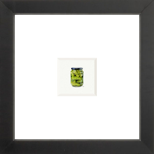 Jar of Pickles Miniature Watercolor Print