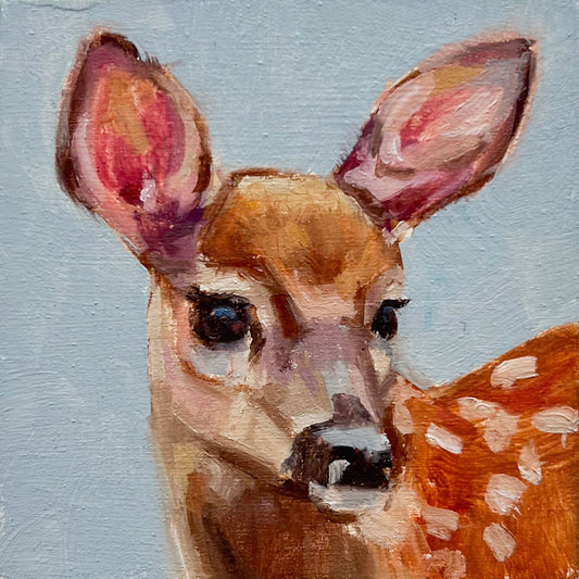 Deer On Blue