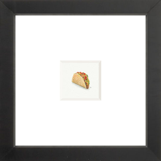 Taco Miniature Watercolor Print