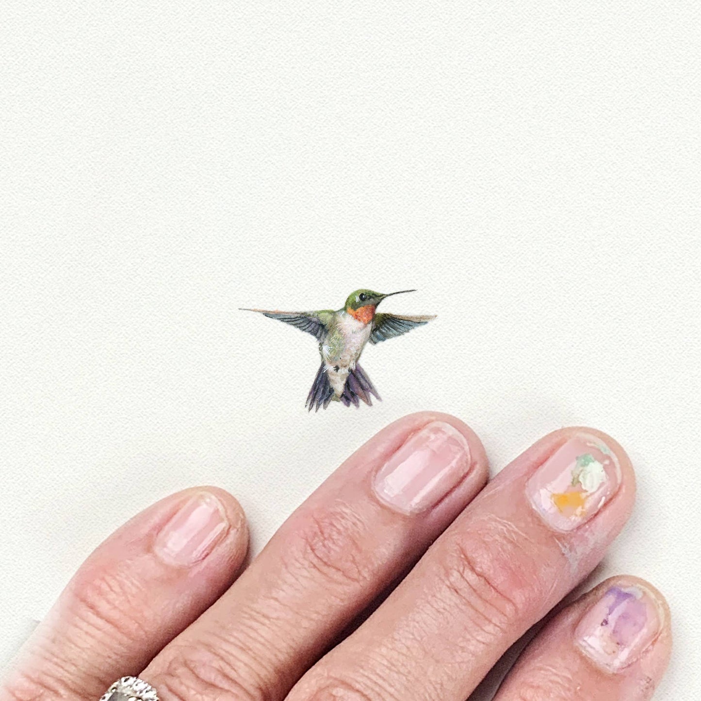 Hummingbird Miniature Watercolor Print