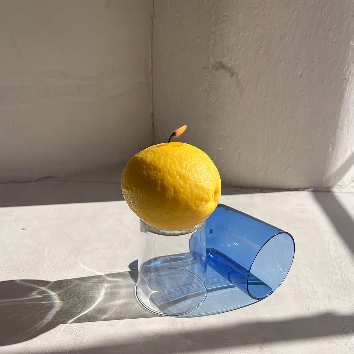 Single Large Lemon Candle