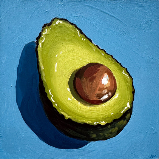 Avocado On Blue